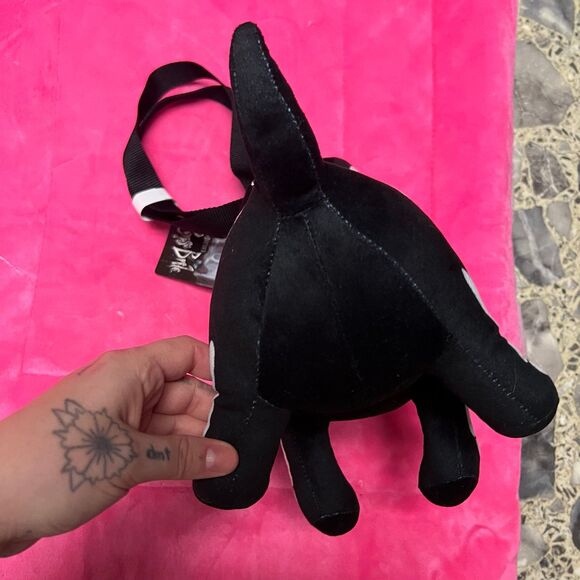 Tim Burton's Corpse Bride Skeleton Dog Scraps Plush Purse Hot Topic NWT - Picture 6 of 6